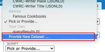 DATASET > Provide New Dataset ...